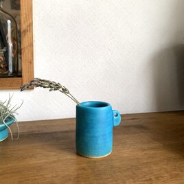 a植木鉢 ターコイズブルー 受け皿付き | iichi 日々の暮らしを心地よく
