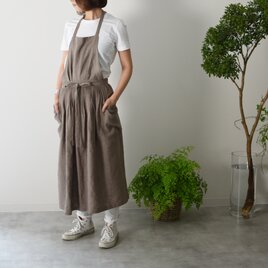 リネン　エプロンドレス　Casual line Moca
