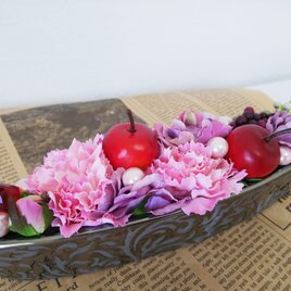 カーネーションアレンジ・アーティフィシャルフラワー