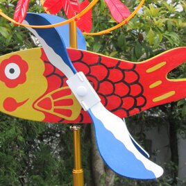 木創り鯉のぼりセット『恋のぼり』（庭・ベランダ・室内用）の画像