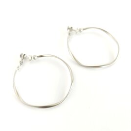 イヤリング[Queen size hoop/Silver]の画像