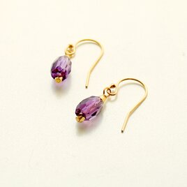 送料無料　[amethyst]　アメシスト  ピアス