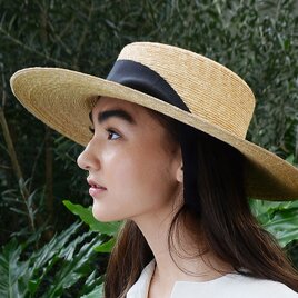 ＜即納可能＞ロングリボンのボーターハット Amal アマルの画像