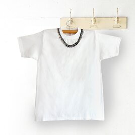 シロツメネックレスTシャツ（MENS/ホワイト）の画像