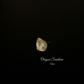 原石ピアス オレゴンサンストーン（片耳）