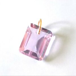 K18 ピンクアメジスト ネックレス キャンデイチャームの画像