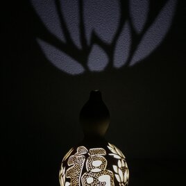 せんなりひょうたんランプ 中国剪紙（せんし）風モチーフ 福蓮華