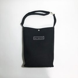 minimal plus (Black) / 帆布のショルダートートバッグ(ブラック)の画像