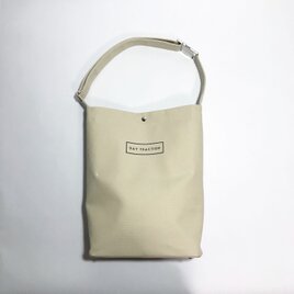 minimal plus (Vanilla Beige) / 帆布のショルダートートバッグ(バニラベージュ)の画像