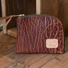 【新製品】バイソンレザーのコインケース　ブラウン