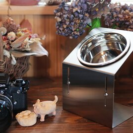 上下する！ななめスタンド 【大】 洗えるステンレスフードスタンド