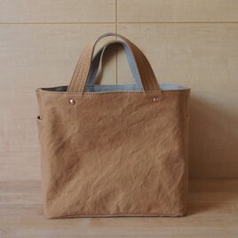 soft cube bag (camel/gray beige) - ソフトキューブバッグの画像