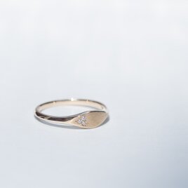 La Feuille -Ring-◇K14YG/PG×Diamond 0.021ct