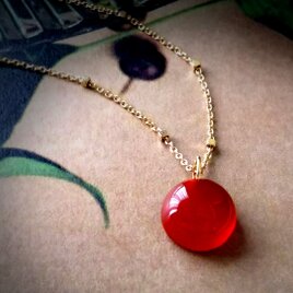 K18 秋色カーネリアン ペンダント チャーム