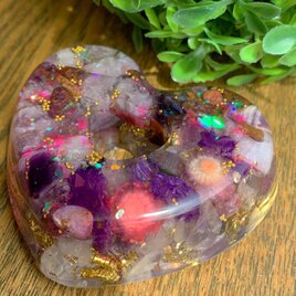 現品♢﻿BIG♡ルビー‎ℂᑋᵃᵑ٭¨̮♡HEART♡﻿Orgonite♩¨̮⑅*の画像