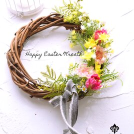 Happy Easter wreathの画像