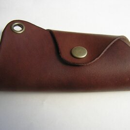 レザーキーケースチョコ