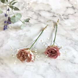 dried flower earringsの画像