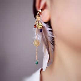 かたっぽイヤーカフ「夜とみあげる」