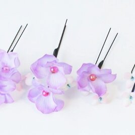 髪飾り４個セット　★「花の妖精」