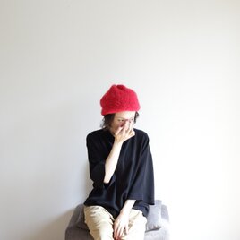 knit beret(red) / ニット ベレー(赤）の画像