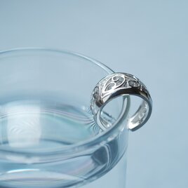 唐草 透かし イヤーカフ シルバー925の画像