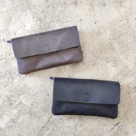 ポーチウォレット　L【受注生産】本革 レザー 長財布