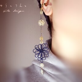 かたっぽイヤーカフ「ゆらとりんと」