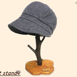 【天然木の枝付き帽子スタンド】トールサイズ・メープルカラー