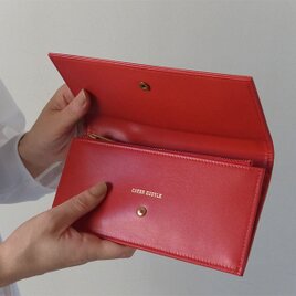 上質イタリアンレザー'「小銭が取り出しやすい！」軽量コンパクト財布