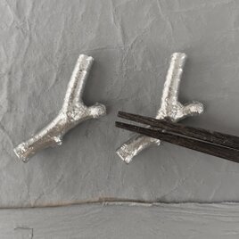 錫小枝箸置き2 （2個セット）