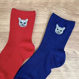 毛並みまで感じる猫靴下　ルーク ROOK