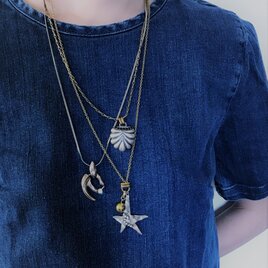 スターネックレス vintage necklace <NE3-L19>の画像