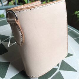 本革　ミドルウォレット　栃木　縦型