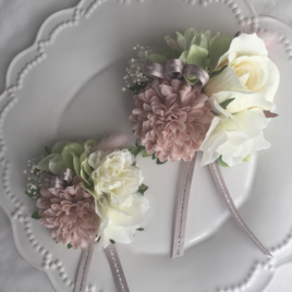 親子コサージュ♪