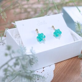 ガラス製一粒ピアス【金平糖】