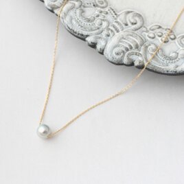 K10YG　バロック真珠のプチネックレス