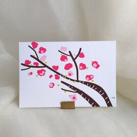 桜　イラスト　ポストカード　3枚セット 春　癒し　ナチュラル　アート　naturako　の画像