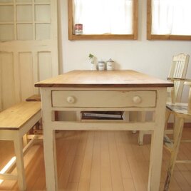 オーダーメイド / side drawer dining TABLE # width size order #