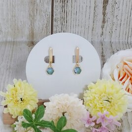 スティックイヤリング ミントグリーン