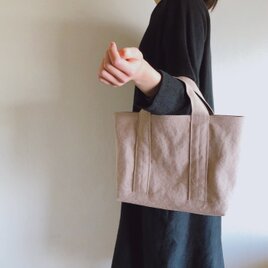 TOTE BAG (M) / pinkbeige