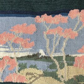 綿カーディガン(男女フリー)手編み