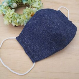 2枚セット【送料無料】大人用ナチュラル立体マスク　デニム柄