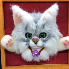 羊毛フェルト　猫　人形　オーダー　メイドの画像