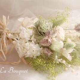 ドライフラワースワッグ”ライムグリーン”