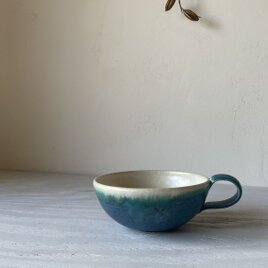 ターキッシュブルー釉　スープカップの画像