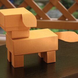 ワークキット〜箱で作る動物・犬〜の画像