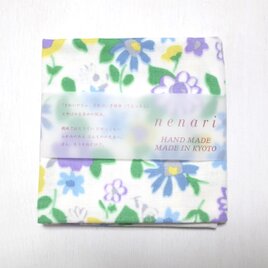 大判ガーゼ ハンカチ 風花　ブルーの画像
