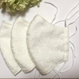 コットンレースマスク  ３枚セット  ⑥