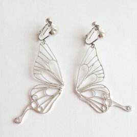 Butterfly(L) フックイヤリング / シルバーカラー